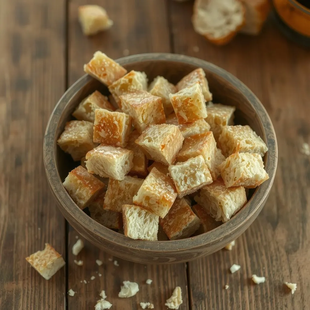 Cubes de brioche