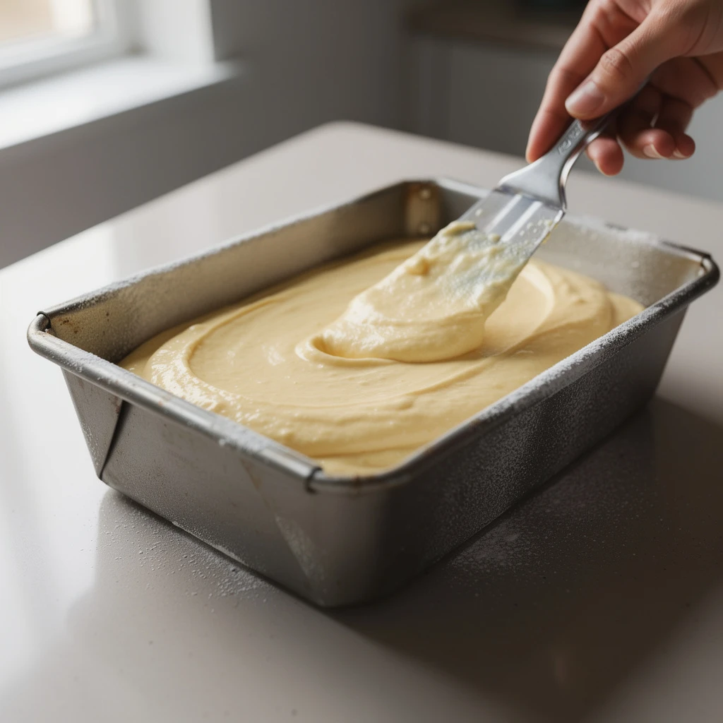 Pâte dans le moule