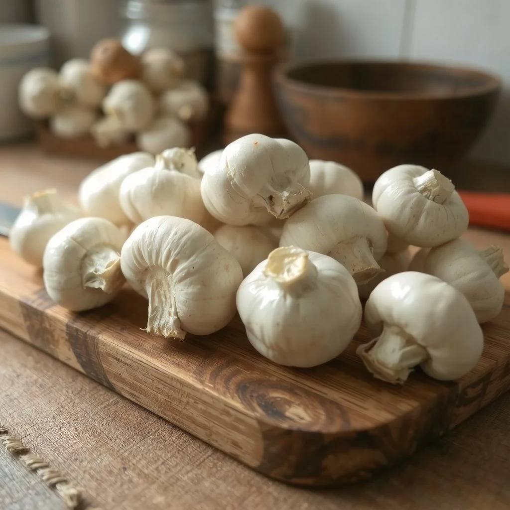 Champignons nettoyés