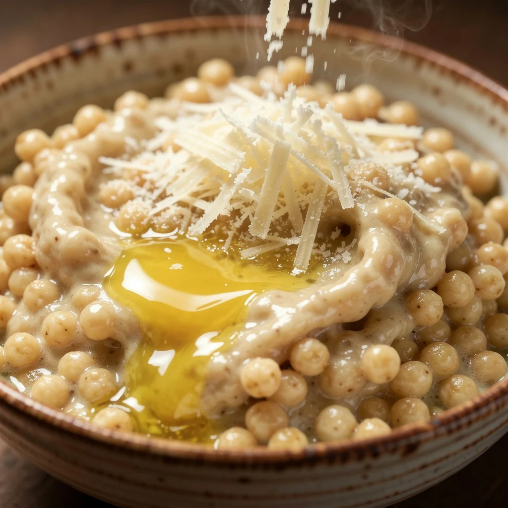 Finition beurre parmesan