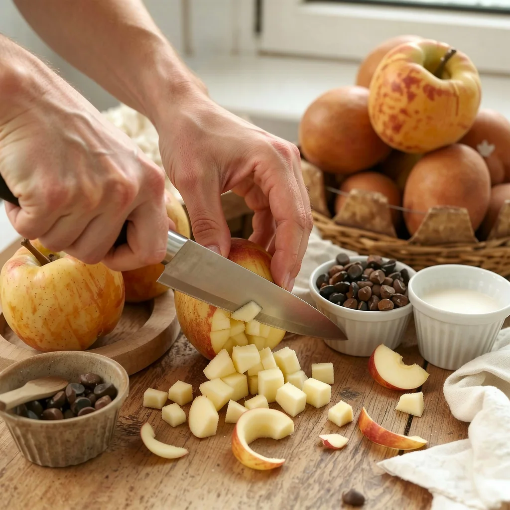 Épluchage des pommes