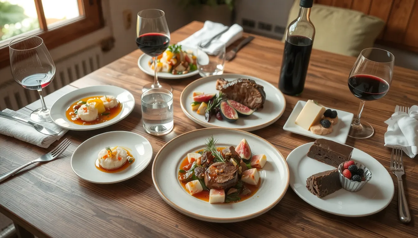 exemple de menu gastronomique