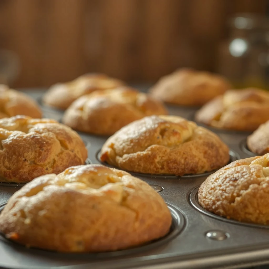 Muffins dorés à la sortie du four