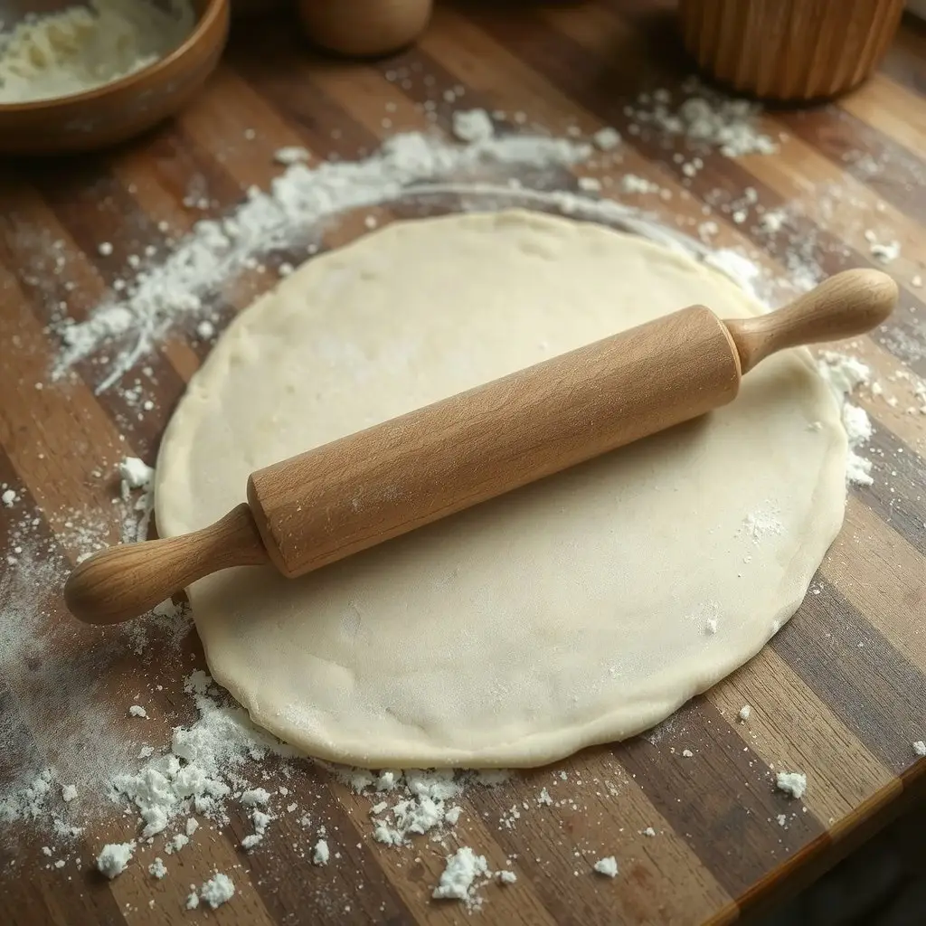 Pâte brisée étalée