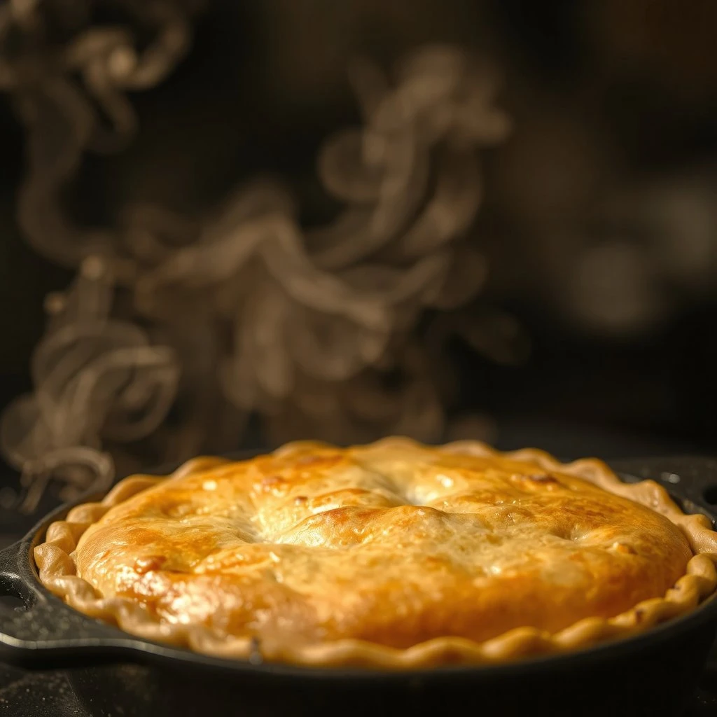 Pâté doré au four