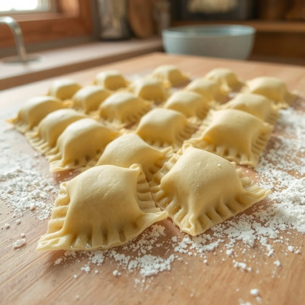 Raviolis façonnés