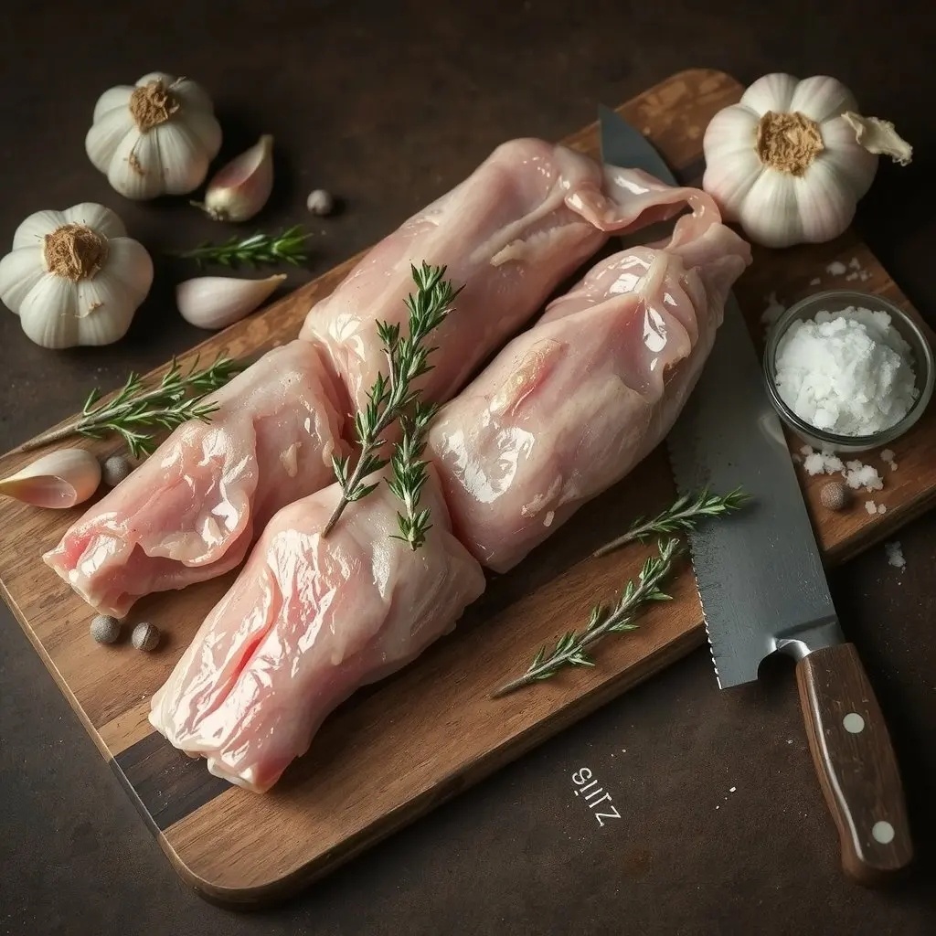 Pieds de porc crus