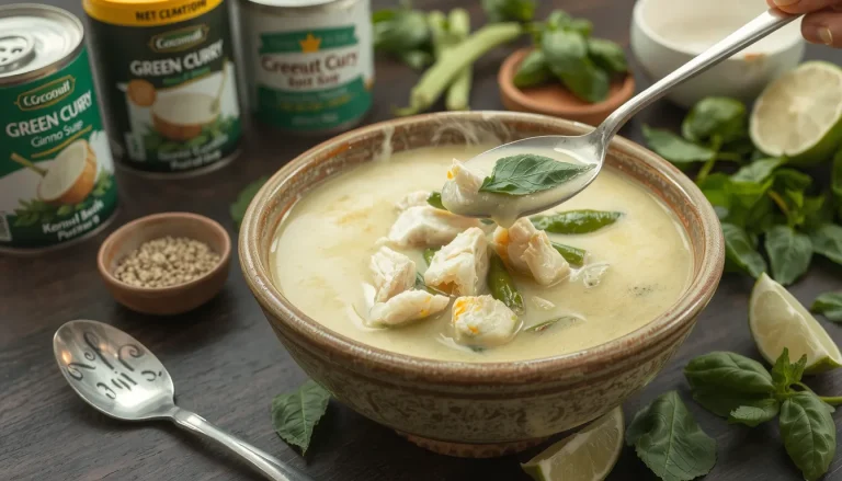 Soupe curry vert thaï : la recette authentique et réconfortante
