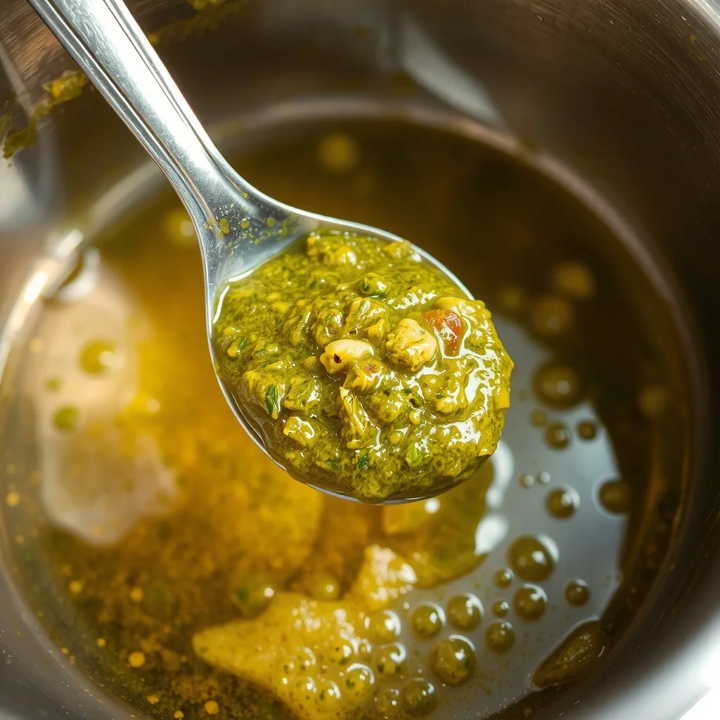 Pâte de curry frite