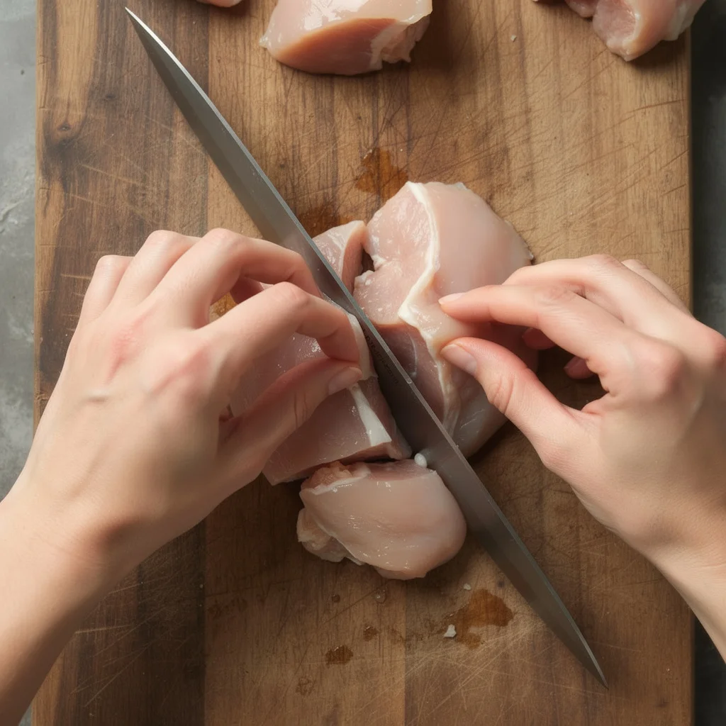 Découpe du poulet