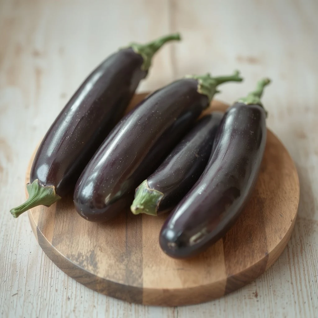 Aubergines entières