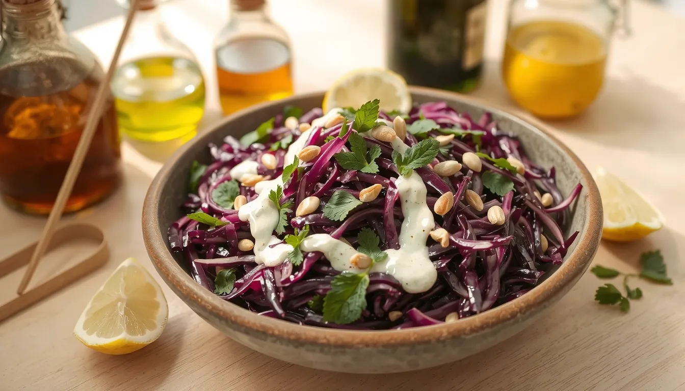 salade de chou rouge libanaise